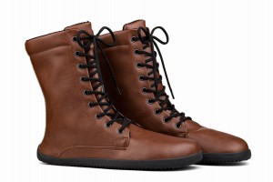 Buty Zimowe Damskie Ahinsa Jaya Boso Głęboka Brązowe | HPF1519JB